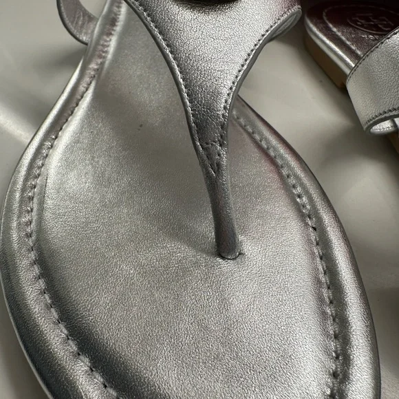 Tory Burch Silver Sandals - Picture 6 of 8